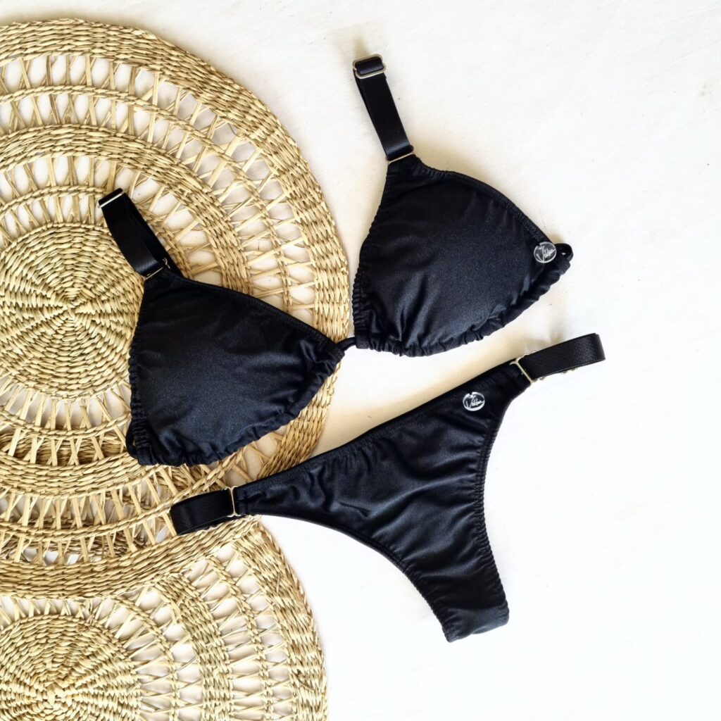 Bombacha colaless lazos really black vikka swimwear